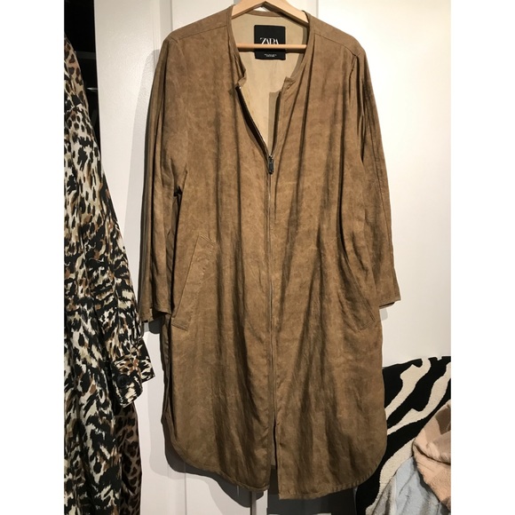 Zara awesome long light linen jacket - Picture 1 of 5